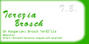 terezia brosch business card